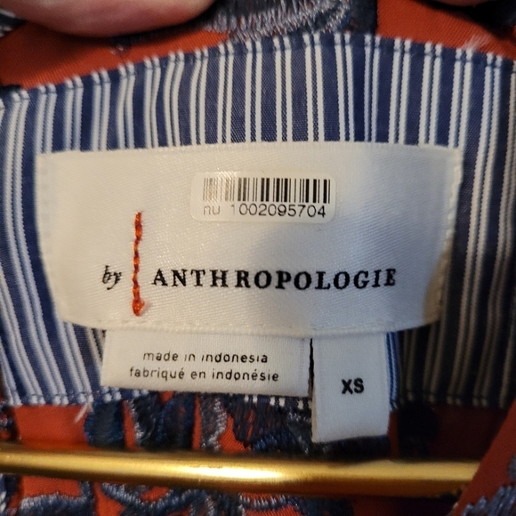 Anthropologie embroidered Juniper belted swing dress - XS.      A72 - Picture 10 of 14